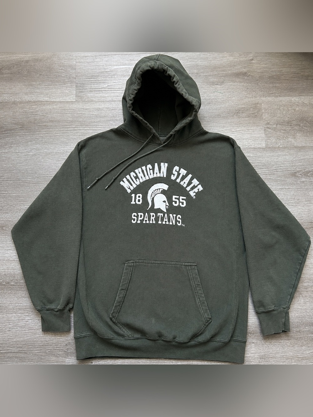 Vintage Steve & Barry’s Michigan State hooded pullover sweatshirt - Size XL